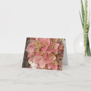 Matthew 5:4 Hydrangea Sympathy Card Karte