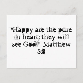 Matthew 5:8 Carte postale