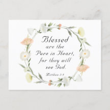 Matthew 5:8 Gesegnet sind reine in Heart Bible Ver