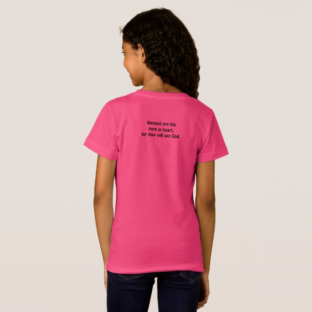 Matthew 5:8 T-Shirt (Schwarz voll)