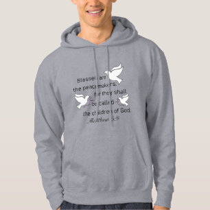 Matthew 5:9 Selig sind die Friedensstifter Hoodie