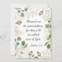 Matthew 5 9 Seligen sind die Friedensstifter-Bibel