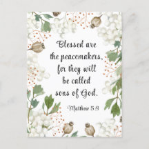 Matthew 5 9 Seligen sind die Friedensstifter-Bibel