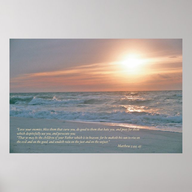 Matthew 5 Scripture Poster Print (Vorne)