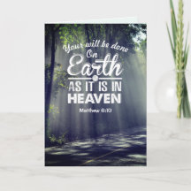 Matthew 6:10 Auf Erden wie im Himmel