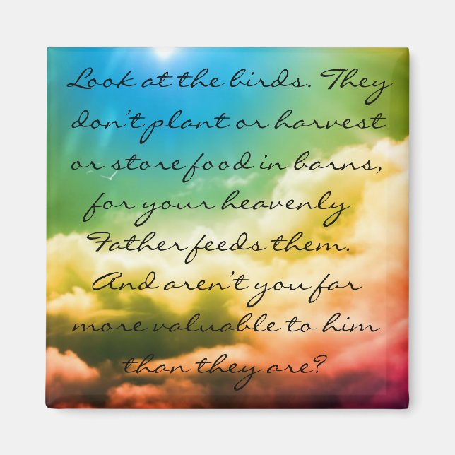 Matthew 6:26 magnet (Vorne)