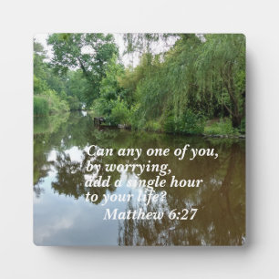 Matthew 6:27 Kann jemand von Ihnen, durch Sorge, h Fotoplatte