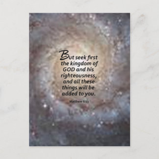 Matthew 6:33 postkarte