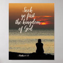 Matthew 6:33 Seek Ye Erster das Reich Gottes