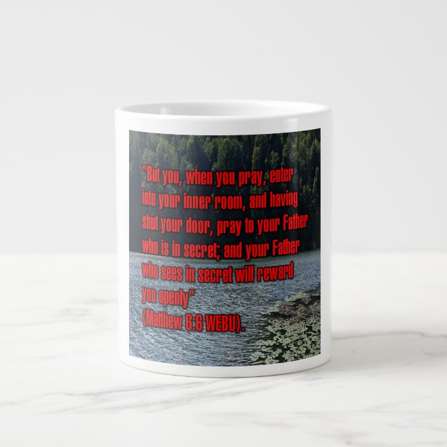 Matthew 6:6 WEBU Tasse (Vorderseite)