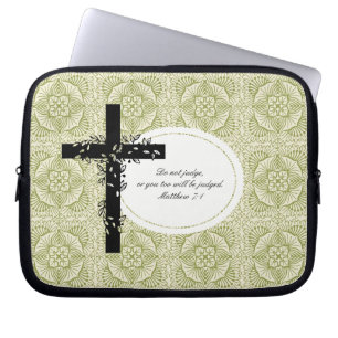 Matthew 7:1 Notebook- oder Netbook Carrier Sleeve