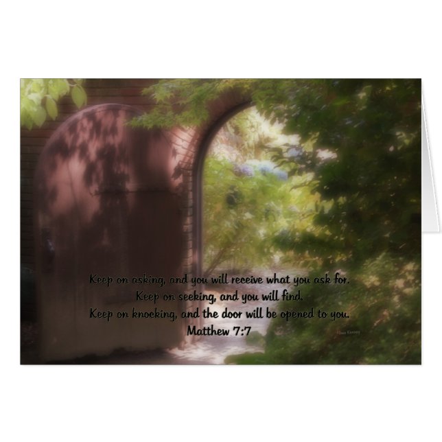 Matthew 7:7 (Vorderseite (Horizontal))