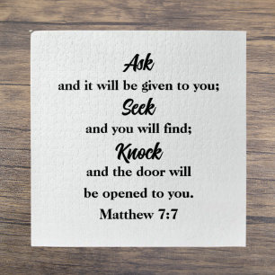 Matthew 7:7 Meditative Bibelverse