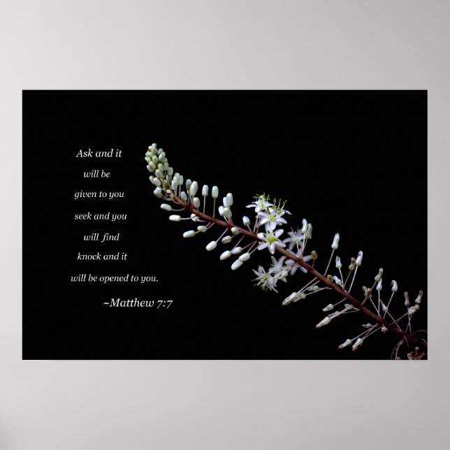 Matthew 7:7 poster (Vorne)