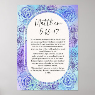 Matthew Bibelvers Wandkunst Poster