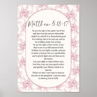Matthew Bibelvers Wandkunst Poster