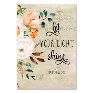 Matthew Bible Verse Card Tischnummer