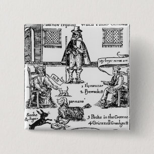 Matthew Hopkins, der Witchfinder General Button