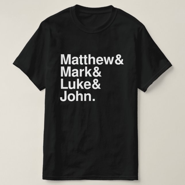 MATTHEW MARK LUKE JOHN T-Shirt (Design vorne)