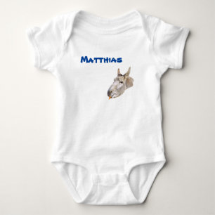 Matthias Name Mit Einem Esel, Baby-Body Baby Strampler