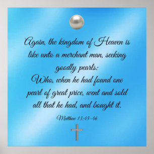 Matthieu 13:45-46 poster