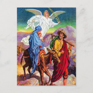Matthieu 2:13-18 Fuir en Egypte carte postale