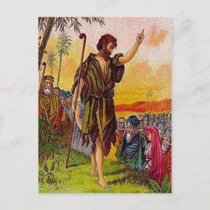Matthieu 3:1-6 Repérer carte postale