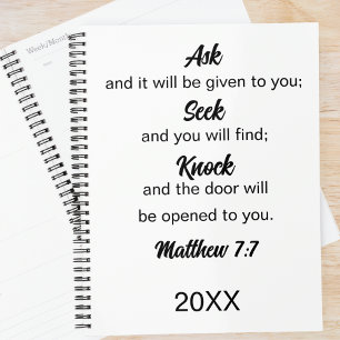 Matthieu 7:7 Poser Chercher Knock Bible Verse