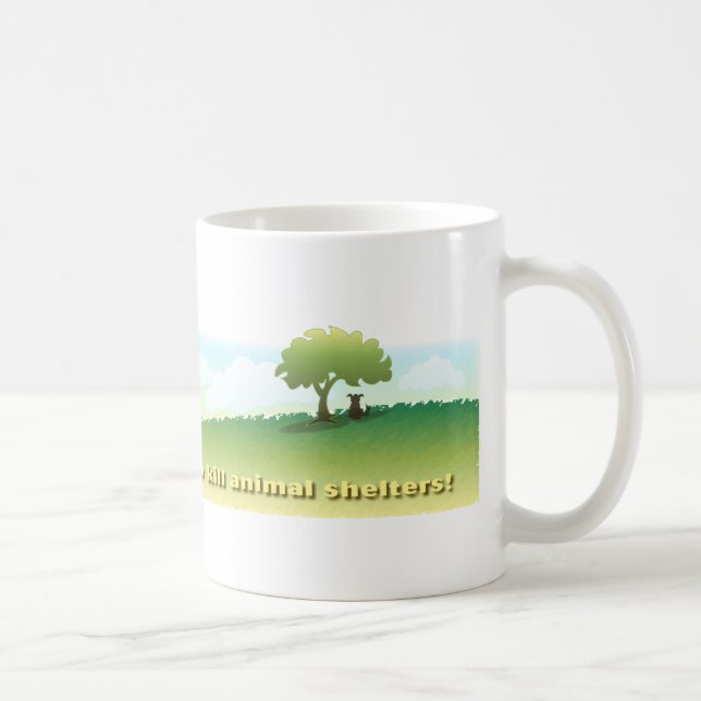 MattieDog Lubs NO-Tötung schützt Tasse (Rechts)
