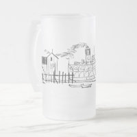 Mattiert 16 oz. Tasse, Block Island Seaside Dock