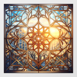Mattiert Geometrische Harmonie Fensteraufkleber