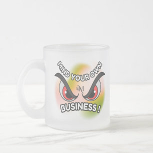 Mattiert Glass Tasse 10oz : Achten Sie auf Ihre ei