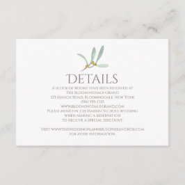 Mattiert Mistletoe Winter Wedding Begleitkarte