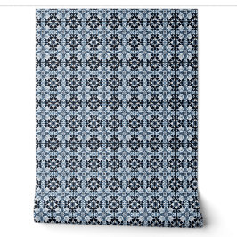 Mattiert Regal Bloom Mini - Blau, Weiß, Schwarz Tapete