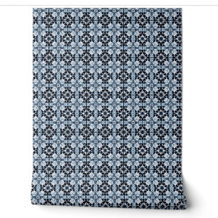 Mattiert Regal Bloom Mini - Blau, Weiß, Schwarz Tapete