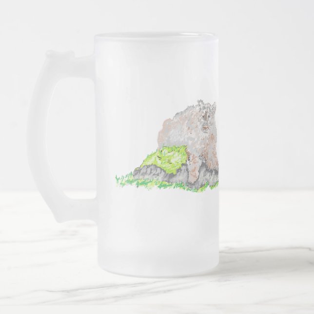 Mattierte Bier-Tasse: Puma Mattglas Bierglas (Links)