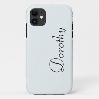 Mattierte Farbe | Minimalistischer Name Case-Mate iPhone Hülle