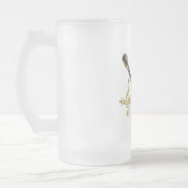 Mattierte Gitarre-Tasse Mattglas Bierglas