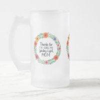 Mattierte Glass-Tasse - "Danke, dass du meine Leit