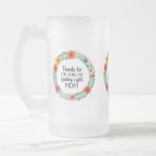 Mattierte Glass-Tasse - "Danke, dass du meine Leit Mattglas Bierglas
