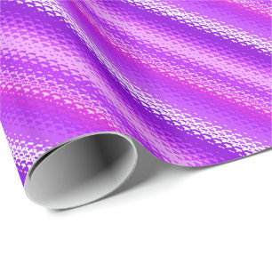 Mattierte Glasstreifen - lila und orchid Geschenkpapier
