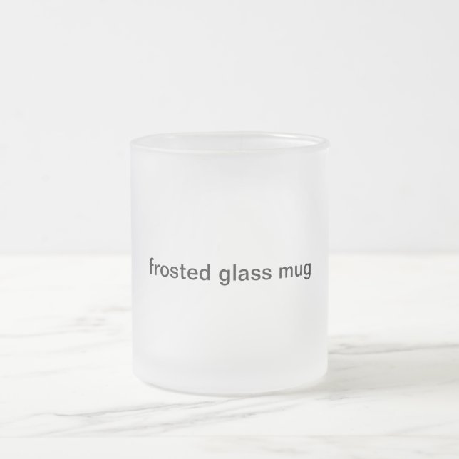 mattierte GlasTasse Mattglastasse (Mittel)
