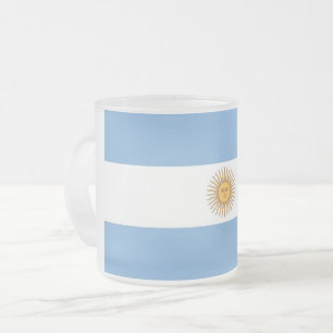 Mattierte kleine Tasse aus Glas mit argentinischer