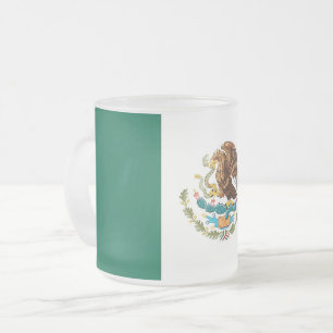 Mattierte kleine Tasse mit mexikanischer Flagge