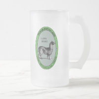 Mattierte Lama-Bier-Tasse