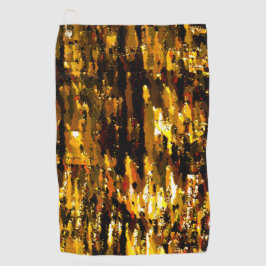 Mattierte Lichter unter Eisdecke Golfhandtuch