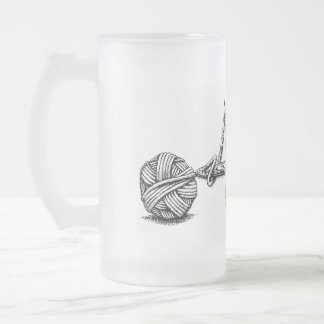 Mattierte NYC Crochet Guild-Tasse Mattglas Bierglas