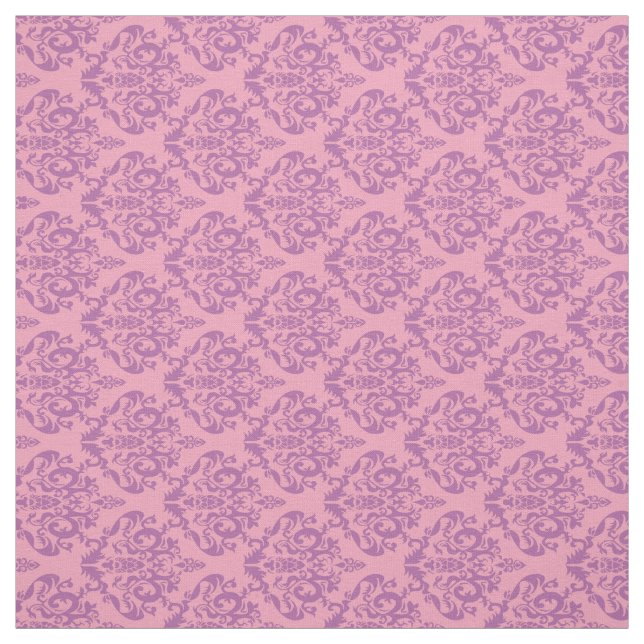 Mattierte Orchid-Damaske Stoff (Muster)
