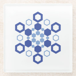 Mattierte Symmetrie Glasuntersetzer