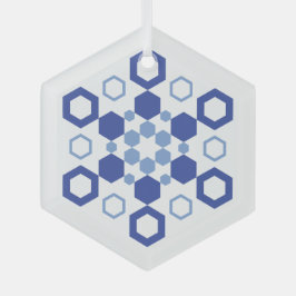 Mattierte Symmetrie Ornament Aus Glas